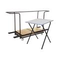 Folding Exam School Desk Bundle Deal (40 School Desks & 1 Trolley), Grey