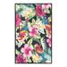 Gray 37 x 24 x 0.3 in Area Rug - Jill Zarin Floral Machine Woven Nylon Indoor/Outdoor Area Rug in Pink/Green/Blue Nylon | Wayfair 3193622