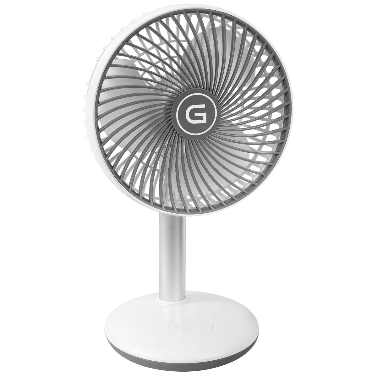 GUTFELS Tischventilator VENTI 3010 R, 15 cm Ø, USB Ventilator mit 4.000 mAh Akku, Touchbedienung, 4 Geschwindigkeiten Image