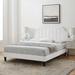 Willa Arlo™ Interiors Sienna Performance Platform Bed Upholstered/Velvet/Polyester in White | Queen | Wayfair 6E9D2F1FD3DB4B1FAA99DB73E4E595DB