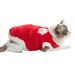 Lomubue Winter Pet Clothes Super Soft Breathable Ultra-Thick Plush Lined Washable Keep Warm Acrylic Pet Cat Winter Warm Sweatshirt Sleeping Clothes Pet Supplies