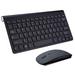 Jygee 2.4G Wireless Keyboard Mouse Mini Multimedia Keypad Combo Set for Laptop Desktop PC TV Office Supplies Black