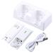 Techinal 2-in-1 Charging Station for Wii U Wi Remote Controller Charger with 2 Rechargeable Battery Packs