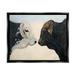 Stupell Oxen Cattle Duo Rural Wildlife Animals & Insects Painting Black Floater Framed Art Print Wall Art