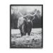 Stupell Grazing Cattle Farmhouse Photography Animals & Insects Photography Black Framed Art Print Wall Art