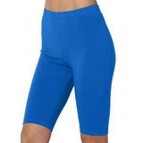 SOOMLON Women s High Waist Print Workout Yoga Shorts Athletic Shorts Athletic Shorts Yoga Leggings Fitness Running Gym Solid Sports Active Pants Sky Blue S