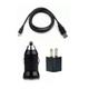 SMAVCO Bundle USB Cable + USB Mini Car + Travel Charger for Garmin Nuvi 260W