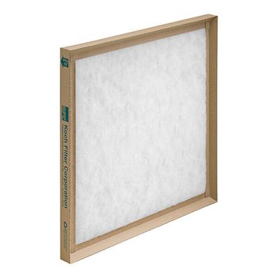 Koch Filter 20" x 25" x 1" Industrial Commercial Disposable Fiberglass Panel Air Filter 274-200-250 - 12/Case