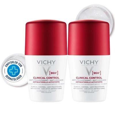Vichy DEO Roll-on Antitranspirant 96h Doppelpack 2x50 ml Creme Image