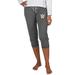 Women's Concepts Sport Charcoal WWE Quest Knit Capri Pants