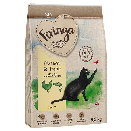 6,5kg Feringa Adult Duo Huhn mit Forelle Katzenfutter trocken