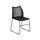 HERCULES Series 661 lb. Capacity Black Stack Chair with Air-Vent Back and Black Powder Coated Sled Base