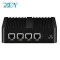 XCY – Mini PC Intel Celeron J4125 Quad-core 4x LAN 2.5G i225V carte réseau routeur logiciel