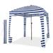 Costway 6 x 6 Feet Foldable Beach Cabana Tent with Carrying Bag and Detachable Sidewall