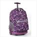 J World Rolling Backpack in Garden Purple RBS-18 GARDEN PURPLE