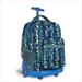 J World Rolling Backpack in Squares Blue RBS-18 SQUARES BLUE