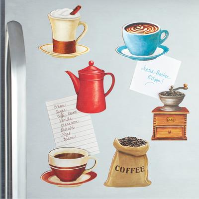 Coffee Magnets Set Of 6 - 6.750 x 5.400 x 2.250