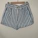 American Eagle Outfitters Shorts | Blue And White Striped Denim American Eagle Shorts | Color: Blue/White | Size: 10