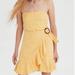 American Eagle Outfitters Dresses | American Eagle Yellow Sundress Wrap | Color: Gold/Yellow | Size: M