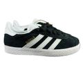 Adidas Shoes | Adidas Originals Gazelle Black White Gold Suede Shoes Bb2507 Youth Size 12k | Color: Black/White | Size: 12b