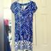 Lilly Pulitzer Dresses | Lily Pulitzer Sun Shield Upf 50+ Sophiletta Dress Xxs | Color: Blue/White | Size: Xxs