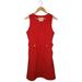 Anthropologie Dresses | Anthropologie Tabitha Lorel Sleeveless Pockets Sheath Textured Dress Red 6 | Color: Red | Size: 6