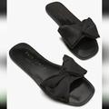 Kate Spade Shoes | Kate Spade Bikini Bow Slide Sandals | Color: Black | Size: 8
