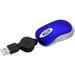 Mini USB Wired Mouse Retractable Cable Tiny Small Mouse for 3-8 Years Kids Children 1600 DPI Optical Compact Travel Mice with 2.3-Foot USB Cord for Kid Laptop Computer (Blue)