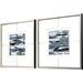 Paragon Imprint I S/2 by the Studio - 2 Piece Shadow Box Painting Set Paper, Wood in Blue/Gray/White | 26 H x 26 W x 2 D in | Wayfair 22735