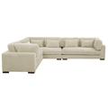 Brown Sectional - Latitude Run® Rippy 137" Wide Reversible Corner Sectional Corduroy | 33 H x 137 W x 107 D in | Wayfair