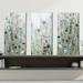 Red Barrel Studio® Wildflower Fields by Carol Robinson - 3 Piece Wrapped Canvas Print Canvas in Blue/Green/White | 24 H x 36 W x 1 D in | Wayfair