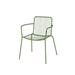 Latitude Run® Richaad Stacking Patio Dining Armchair, Steel in Green | 31.1 H x 23.62 W x 22.44 D in | Wayfair F0D55E06EE7E482EB9E571735F9BFD22