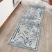 Blue/White 49 x 24 x 0.16 in Area Rug - The Twillery Co.® Eudora Machine Woven Polyester Area Rug in Blue/Ivory Polyester | Wayfair