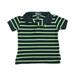 Pre-owned Polo by Ralph Lauren Boys Black | Green | Stripes Polo Shirt size: 12 Months