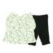 Pre-owned Little Me Girls White | Gray | Black Apparel Sets size: 3 Months