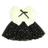 Pre-owned Nanette Lepore Girls Black | Ivory Dress size: 12 Months