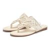 Pantolette LASCANA, Damen, Gr. 38, beige, Obermaterial: 100% Textilmaterial. Futter: 100% Textilmaterial. Decksohle: 100% Textilmaterial. Laufsohle: 100% Synthetik, unifarben, modisch, Schuhe, Mule, Sandale, offener Schuh, Zehentrenner, trendige...