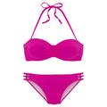 Bügel-Bandeau-Bikini VIVANCE Gr. 34, Cup B, pink Damen Bikini-Sets Ocean Blue