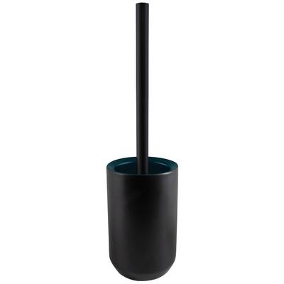 WC-Reinigungsbürste SPIRELLA "Jaro", bunt (schwarz, dunkelpetrol), H:41,5cm Ø:11cm, Keramik, Reinigungsbürsten