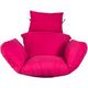 Kamz Swing Chair Cushion, Hanging Outdoor Cocoon Egg Hammock Chair Pads with Head Pillow, Thicken Leisure Garden Patio Hanging Egg Chair Pad, Removable Cover, for Patio Garden(Color:ROSE RED)