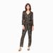 Kate Spade Pants & Jumpsuits | Kate Spade Long-Sleeve Metallic Silk Chiffon Jumpsuit, Black/Gold | Color: Black/Gold | Size: 0