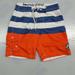 American Eagle Outfitters Swim | American Eagle Mens Medium Swim Suit Surf Board Shorts Trunks Orange Blue Strip | Color: Orange | Size: M