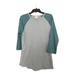 Lularoe Tops | Lularoe Top 3/4 Sleeves Size L 21”Pit To Pit 25”Length Gray/Green | Color: Gray/Green | Size: L