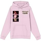 Unisex Pink Jujutsu Kaisen Graphic Pullover Hoodie