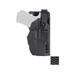 Gould & Goodrich TELR X3000 Non-Light Bearing OWB Holster Glock 20/Glock 21 Security Hood Optic Capable Right Hand Black Weave X3000-21HO-1W