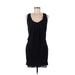 Cocktail Dress - Mini: Black Solid Dresses - Women's Size Medium