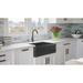 Fossil Blu Luxury Solid Fireclay Farmhouse Sink Fireclay | 9.88 H x 33 W x 19.75 D in | Wayfair WHS1027AC