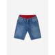 Emporio Armani Boys Cotton Denim Double Waistband Shorts Size 5 Yrs