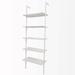 Ebern Designs Ilsabe 70.87" H x 23.62" W Metal Ladder Bookcase Metal in White | 70.87 H x 23.62 W x 11.81 D in | Wayfair