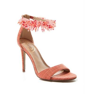 Boston Proper - Pink - Beaded Ankle Strap Heel - 8.5
